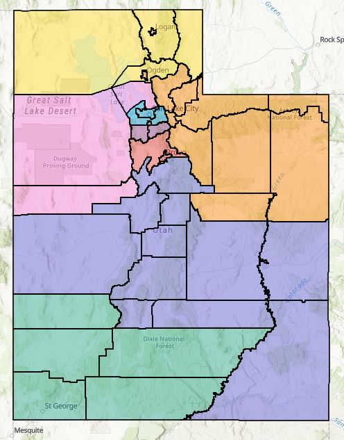 Map of fire inspection areas